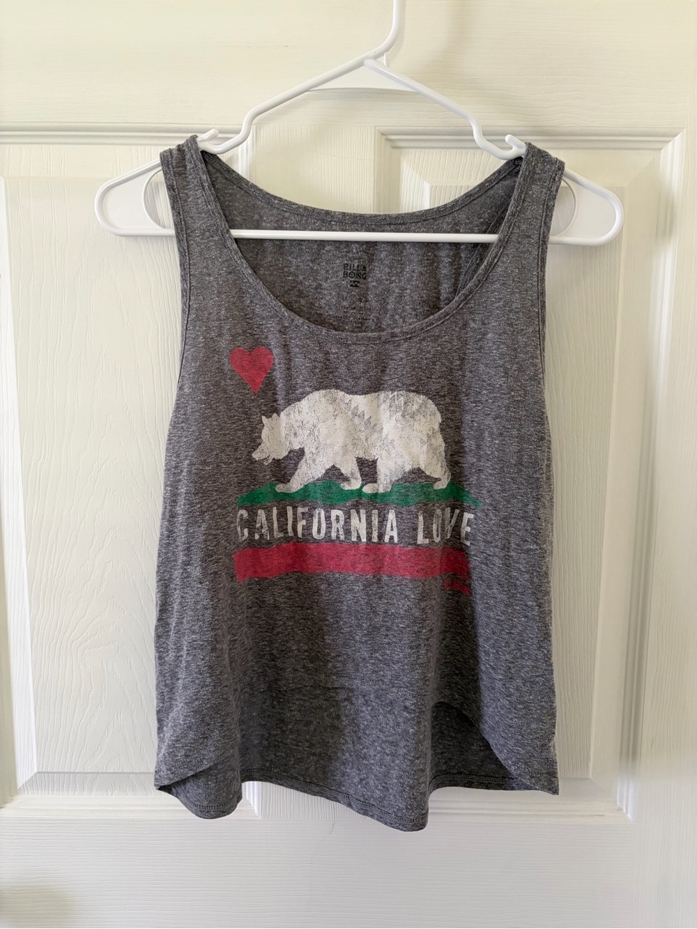 Billabong Gray 'California Love' Graphic Tank Top